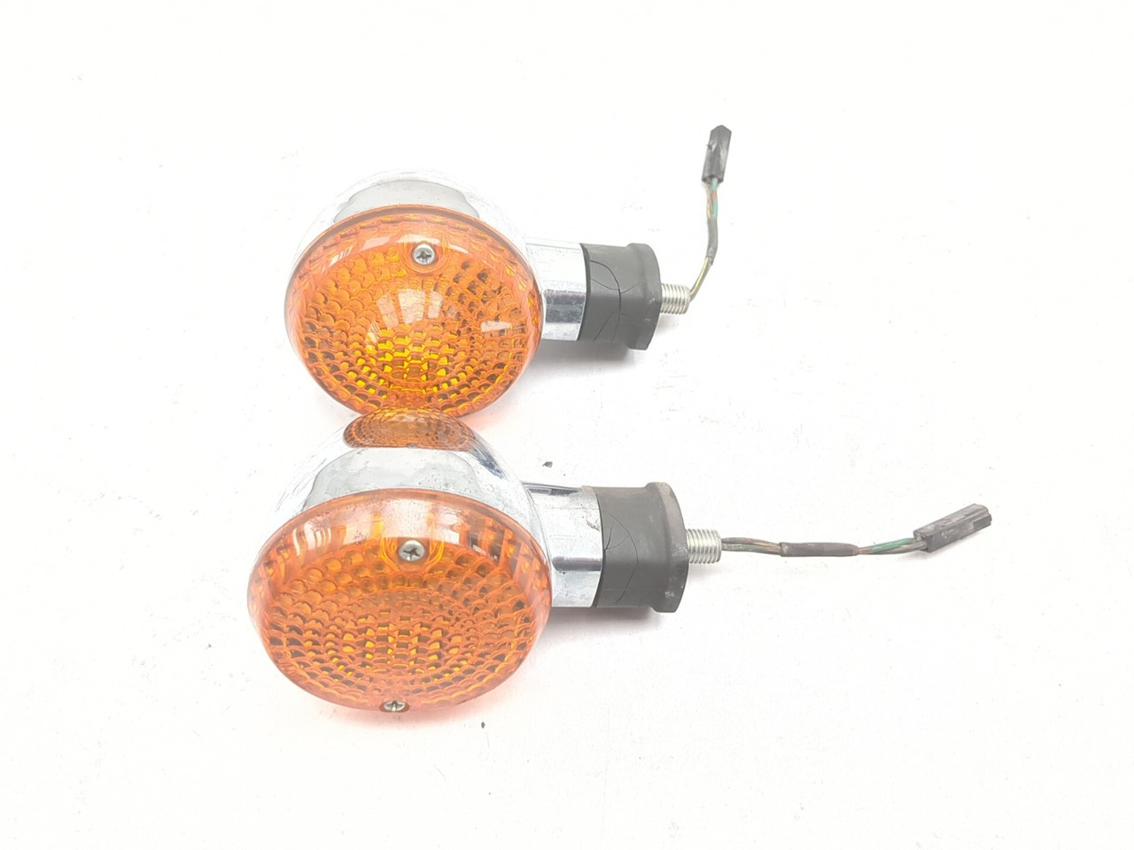 02 03 Kawasaki VN1500 Vulcan Mean Streak Front Turn Signa Set