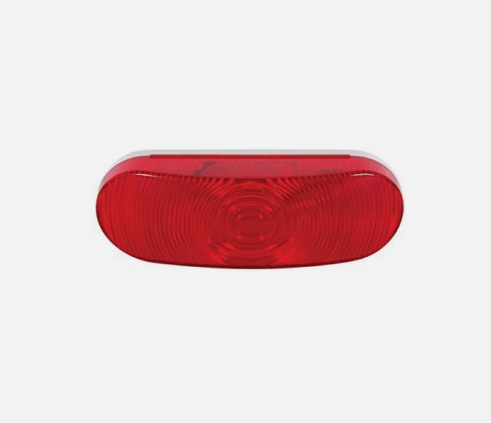 Red Optronics Light Optronics Universal, 6.5-Inch Oval Red LED Stop/Tail/Turn Light 158 ...