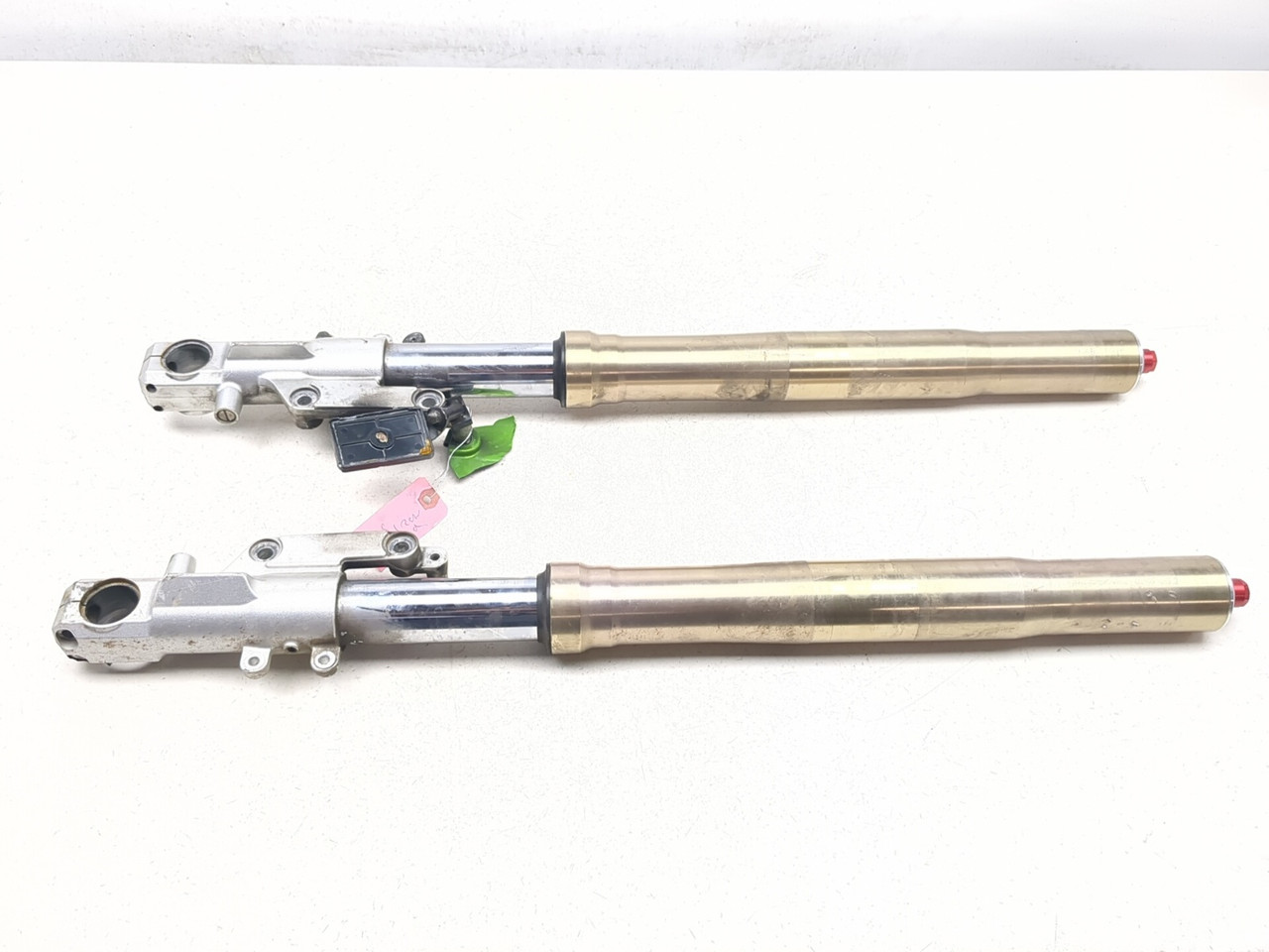 00-01 Kawasaki Ninja ZX1200 ZX12R Front Left Right Fork STRAIGHT