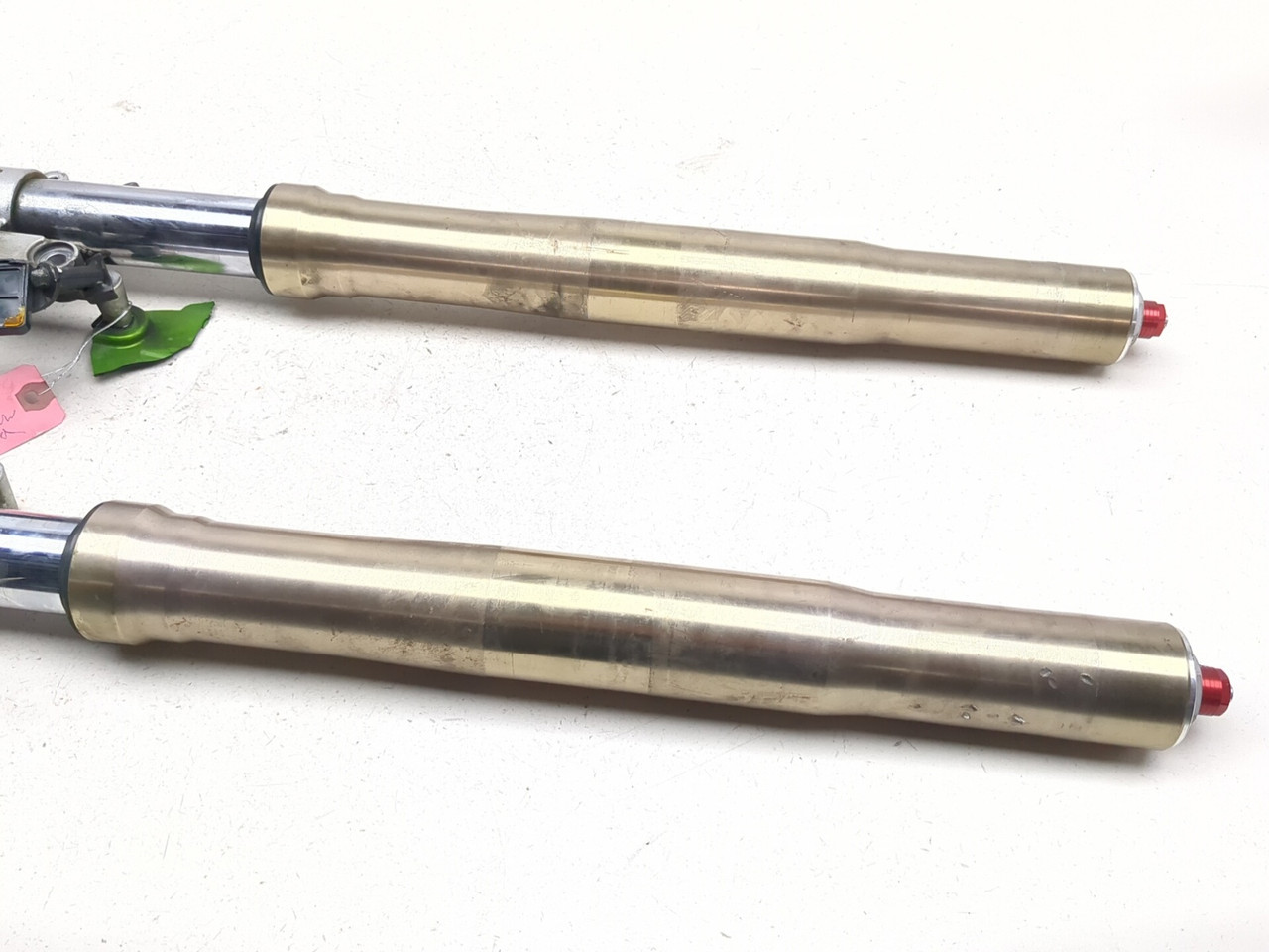 00-01 Kawasaki Ninja ZX1200 ZX12R Front Left Right Fork STRAIGHT