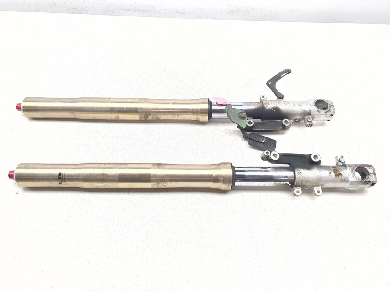 00-01 Kawasaki Ninja ZX1200 ZX12R Front Left Right Fork STRAIGHT