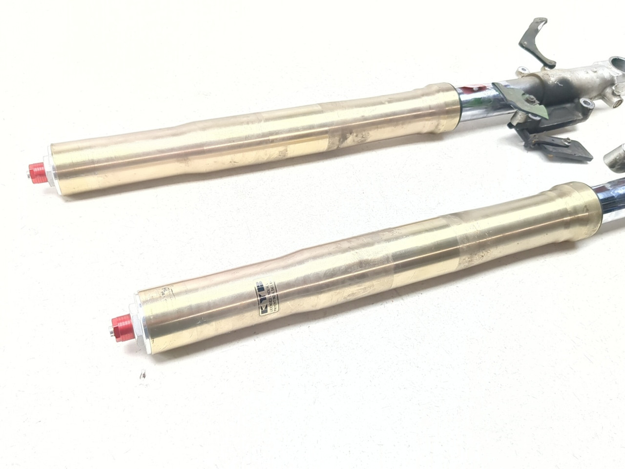 00-01 Kawasaki Ninja ZX1200 ZX12R Front Left Right Fork STRAIGHT