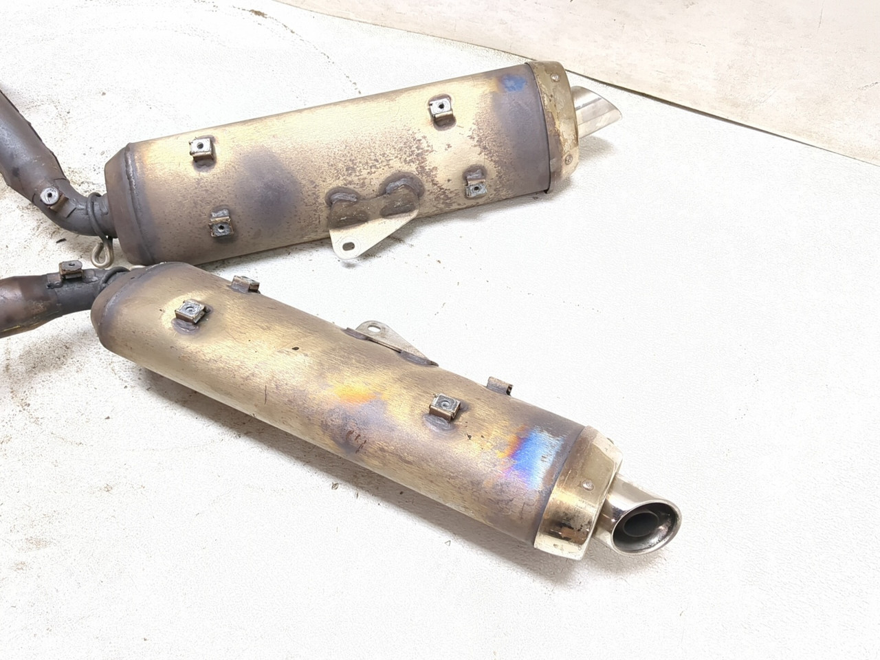 01-07 Aprilia Caponord ETV 1000 Exhaust Muffler Header Can Pipe
