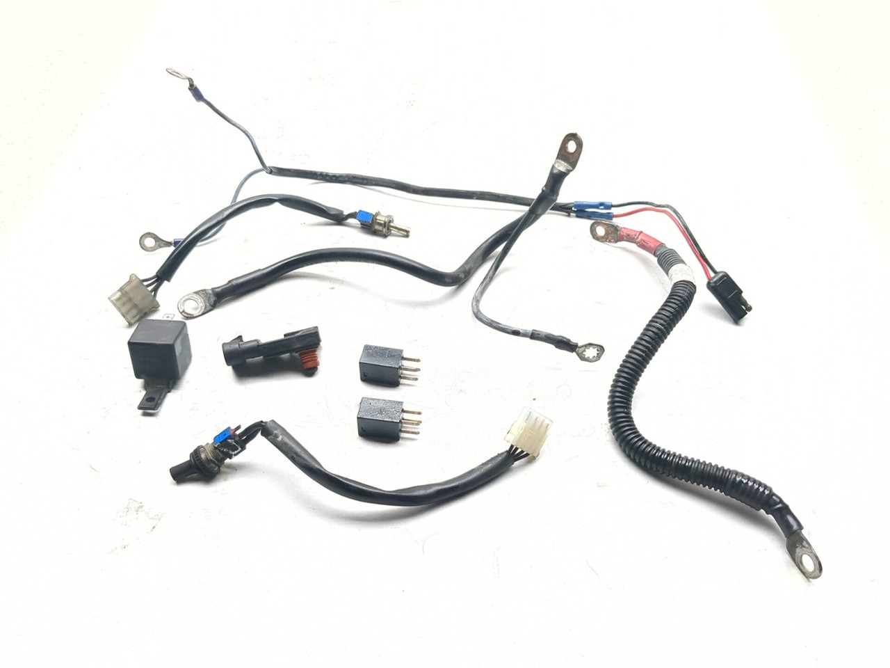 04-06 Harley Road King Custom FLHRS Battery Cable Relay Sensor Kit