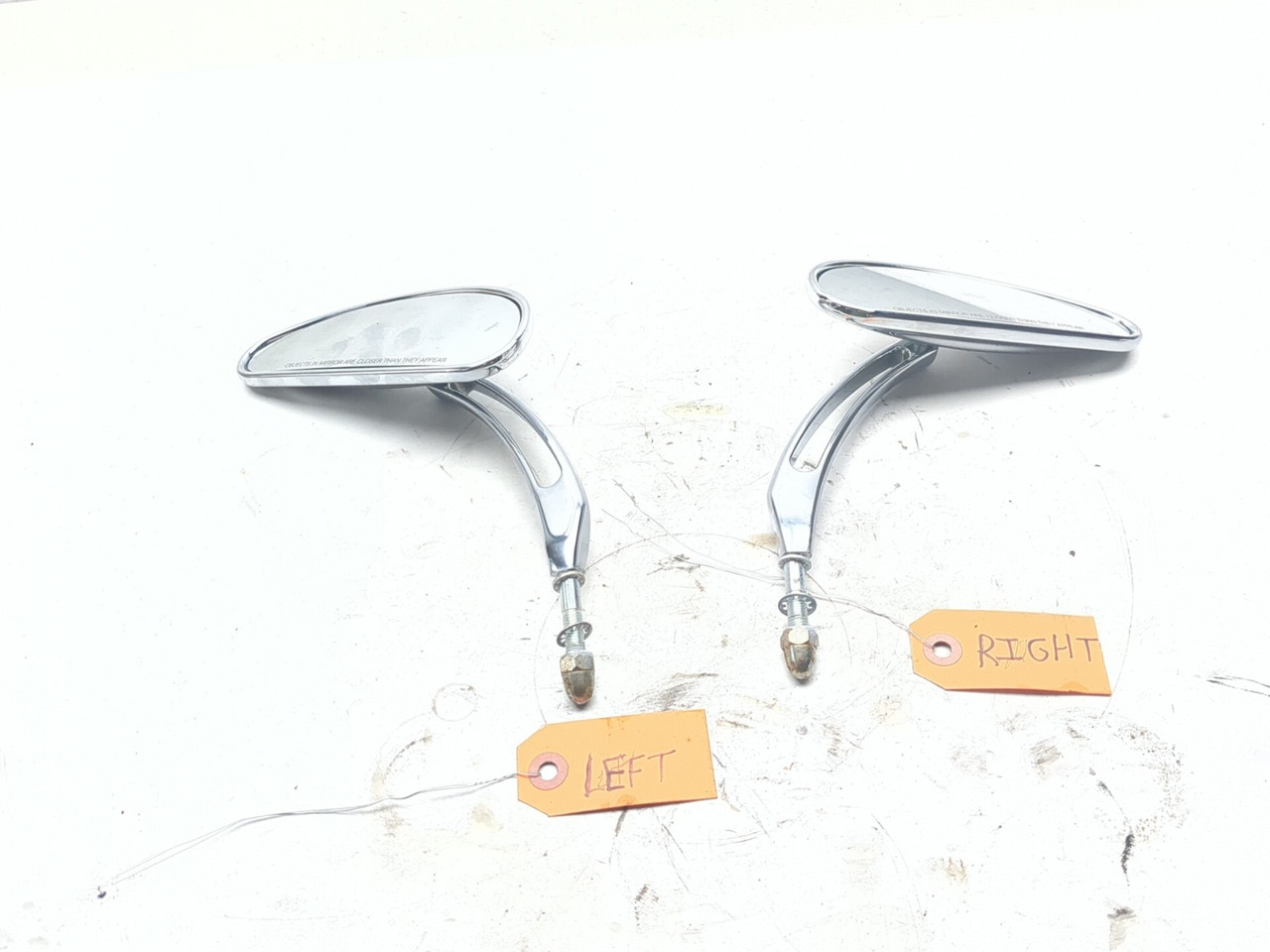 00-06 Harley Heritage Softail Classic FLSTCI Handlebar Mirror Set