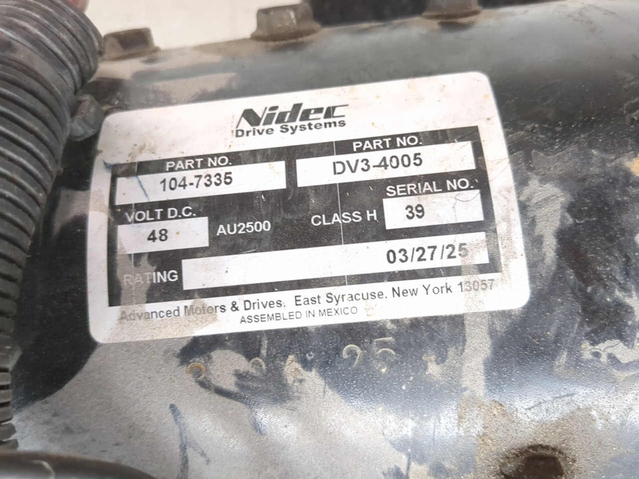 h★ 08-17 Toro Workman MDE 07290 Rear Electric Transaxle Motor