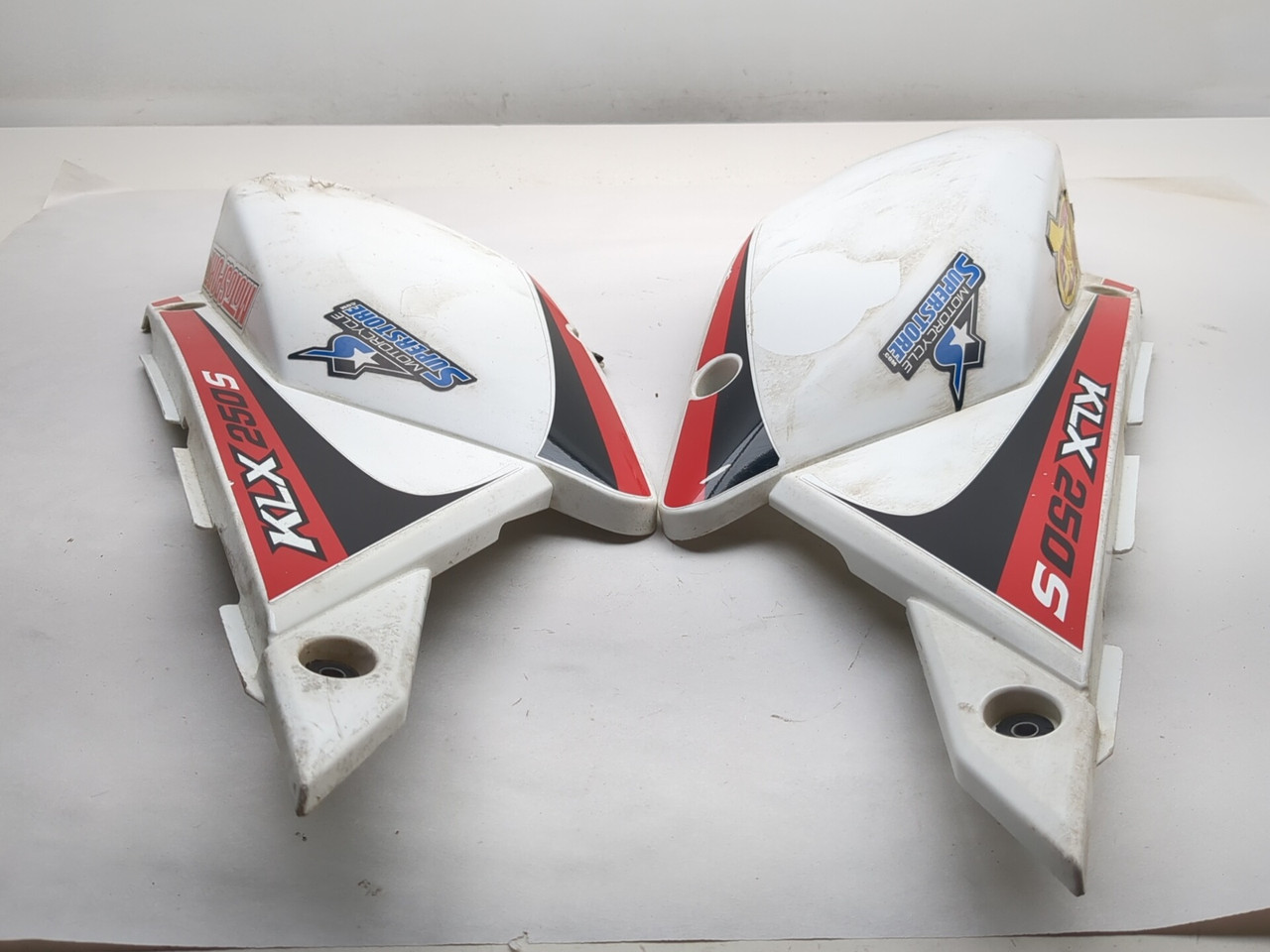 09-14 Kawasaki KLX 250 Front Left Right Cowl Side Cover Set 36001