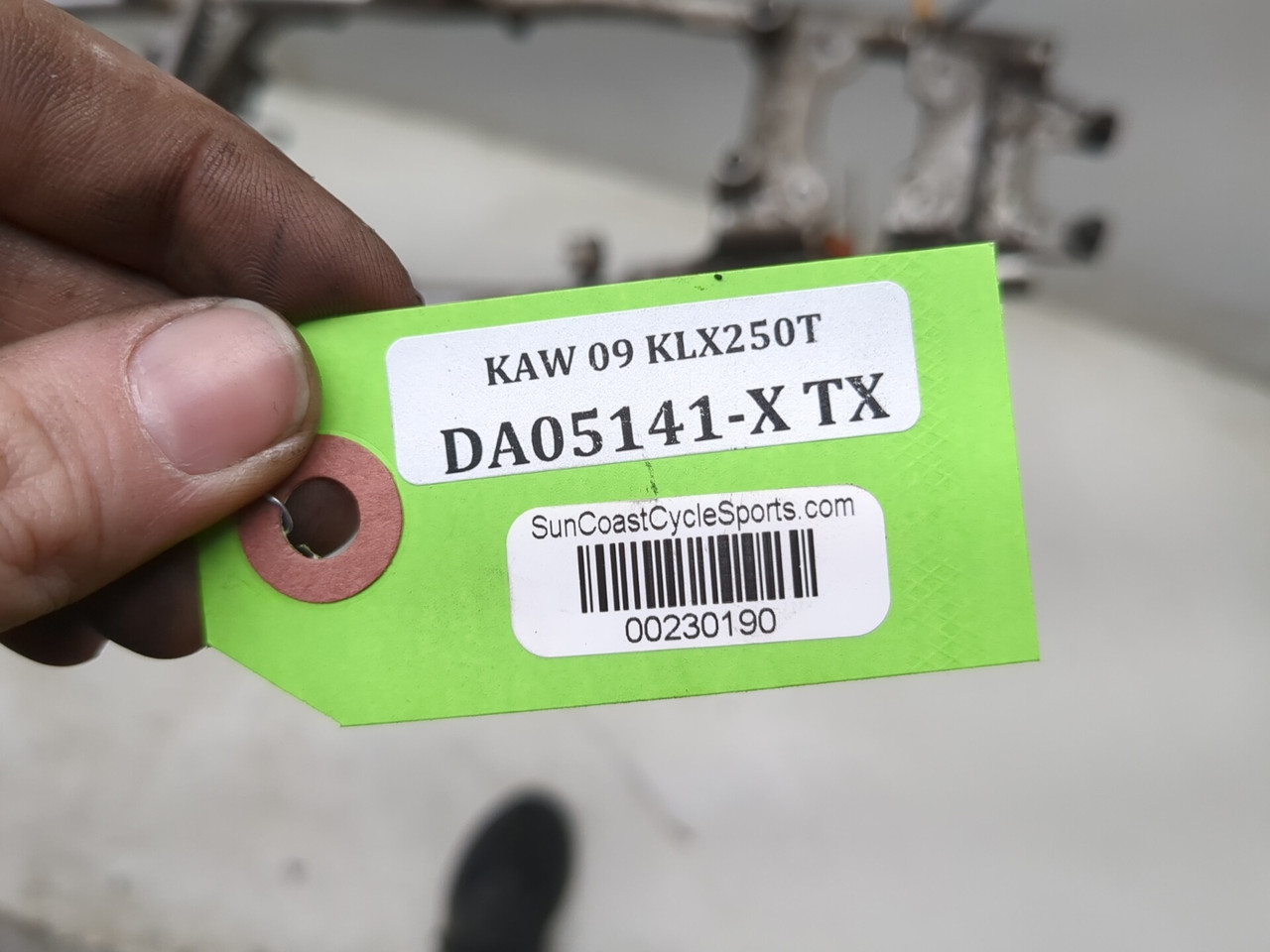 09-14 Kawasaki KLX 250 Main Frame Chassis STRAIGHT CLN - Sun Coast