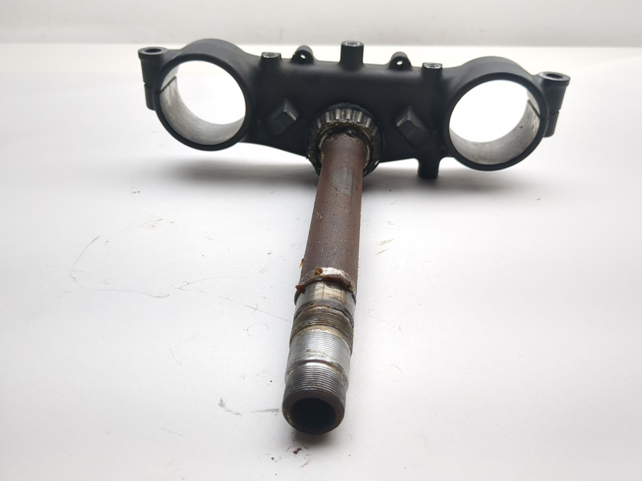09-14 Kawasaki KLX 250 Front Lower Triple Tree Stem Clamp Bottom