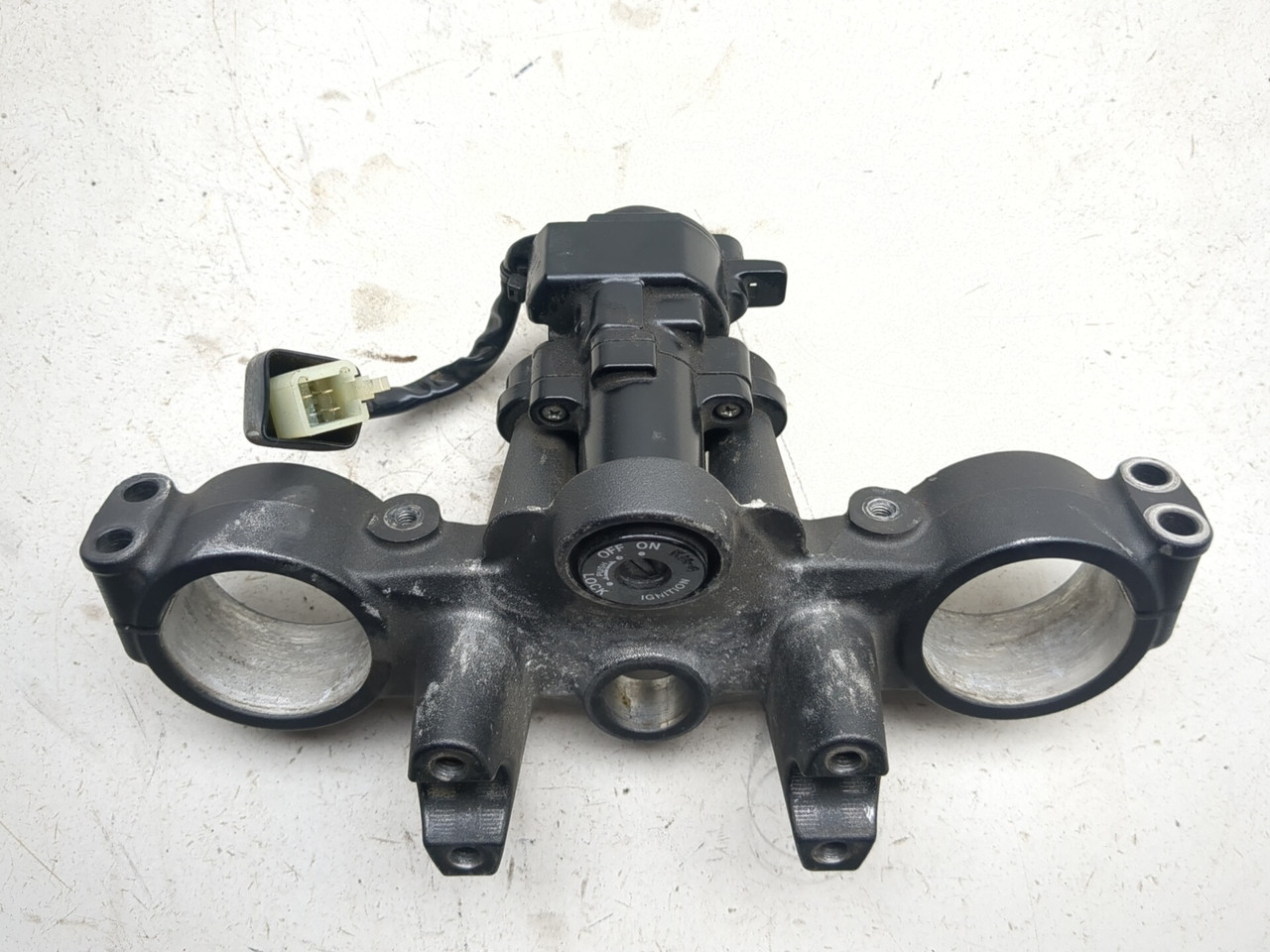 木林ページ 09-14 Kawasaki KLX 250 Front Upper Triple Tree Ignition w/Key Set