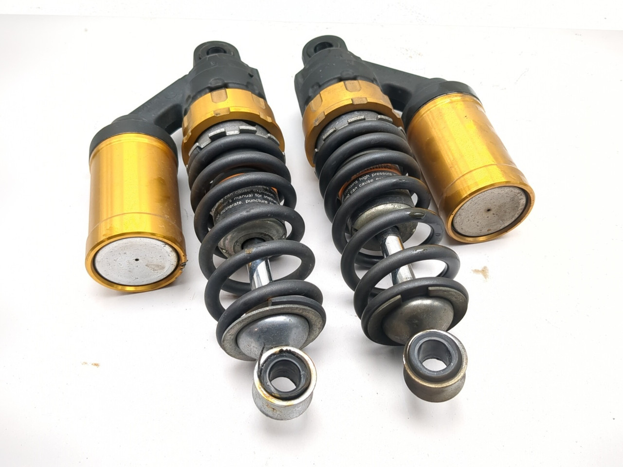 09-17 Yamaha Bolt XVS 950 CU Rear Left Right Shock Absorber Set
