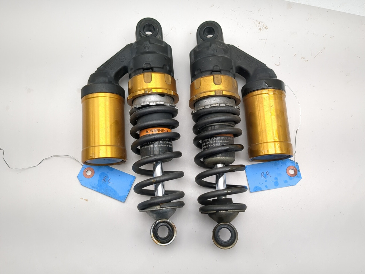 09-17 Yamaha Bolt XVS 950 CU Rear Left Right Shock Absorber Set