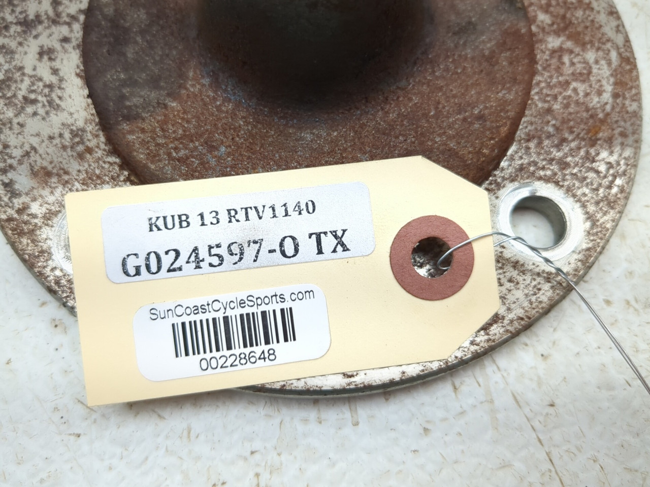 09-16 Kubota RTV 1140 CPX Rear Axle Wheel Hub Rim K7561-17823
