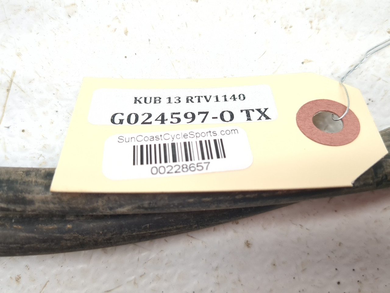 09-16 Kubota RTV 1140 CPX Rear Parking Brake Cable Line K7611