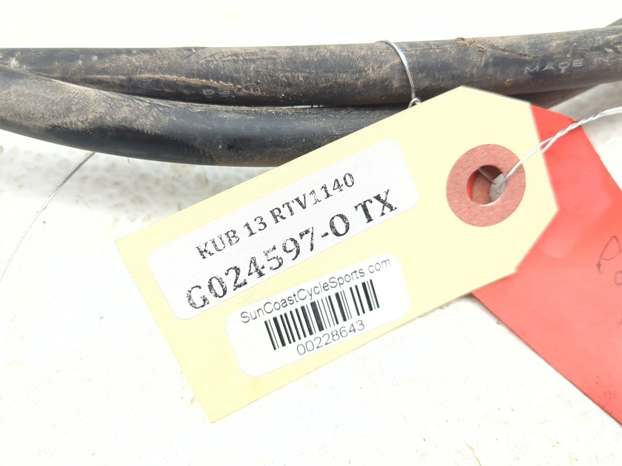 09-16 Kubota RTV 1140 CPX Rear Right Parking Brake Cable K7611