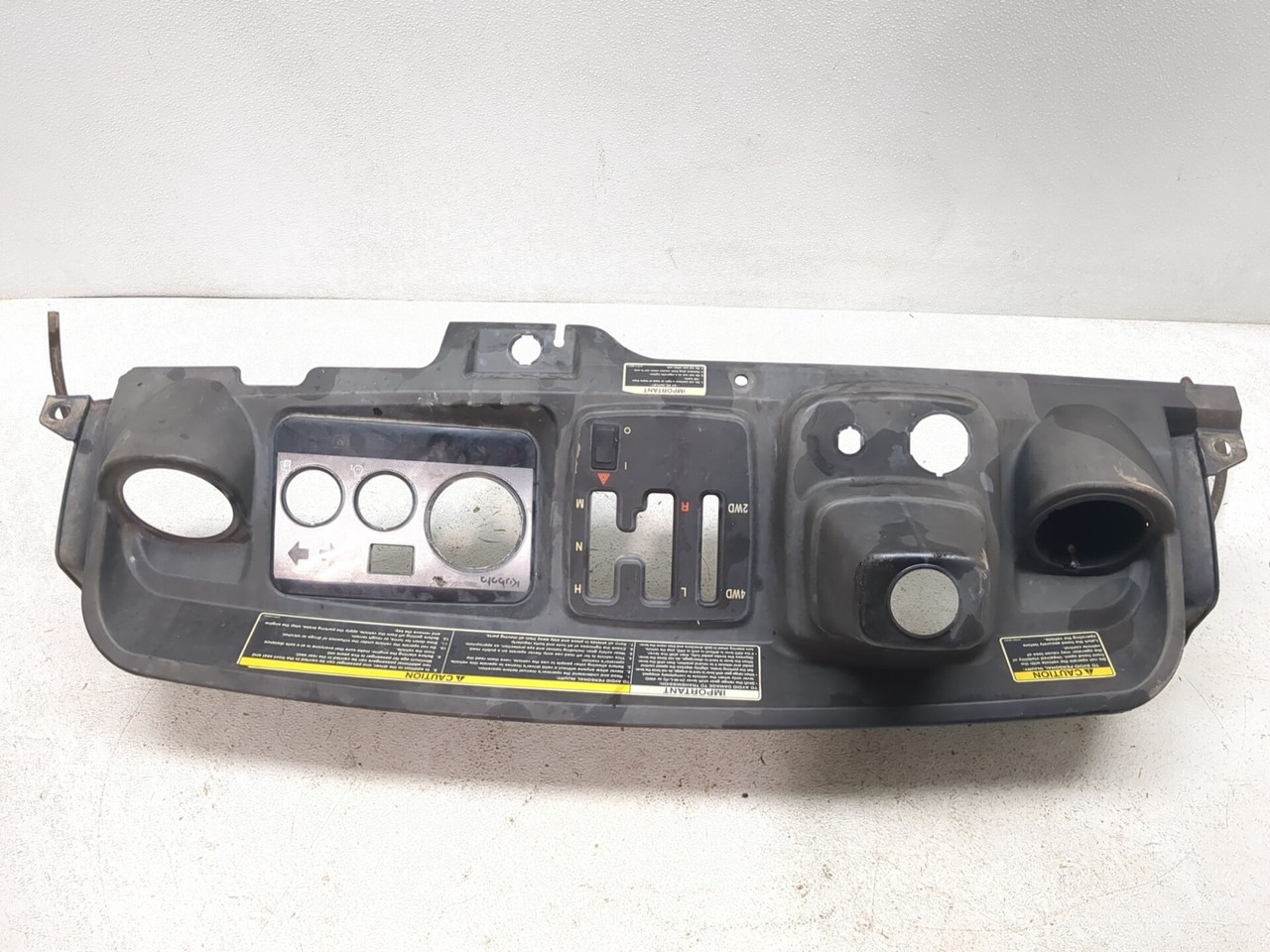 09-16 Kubota RTV 1140 CPX Front Dashboard Dash Instrument Panel