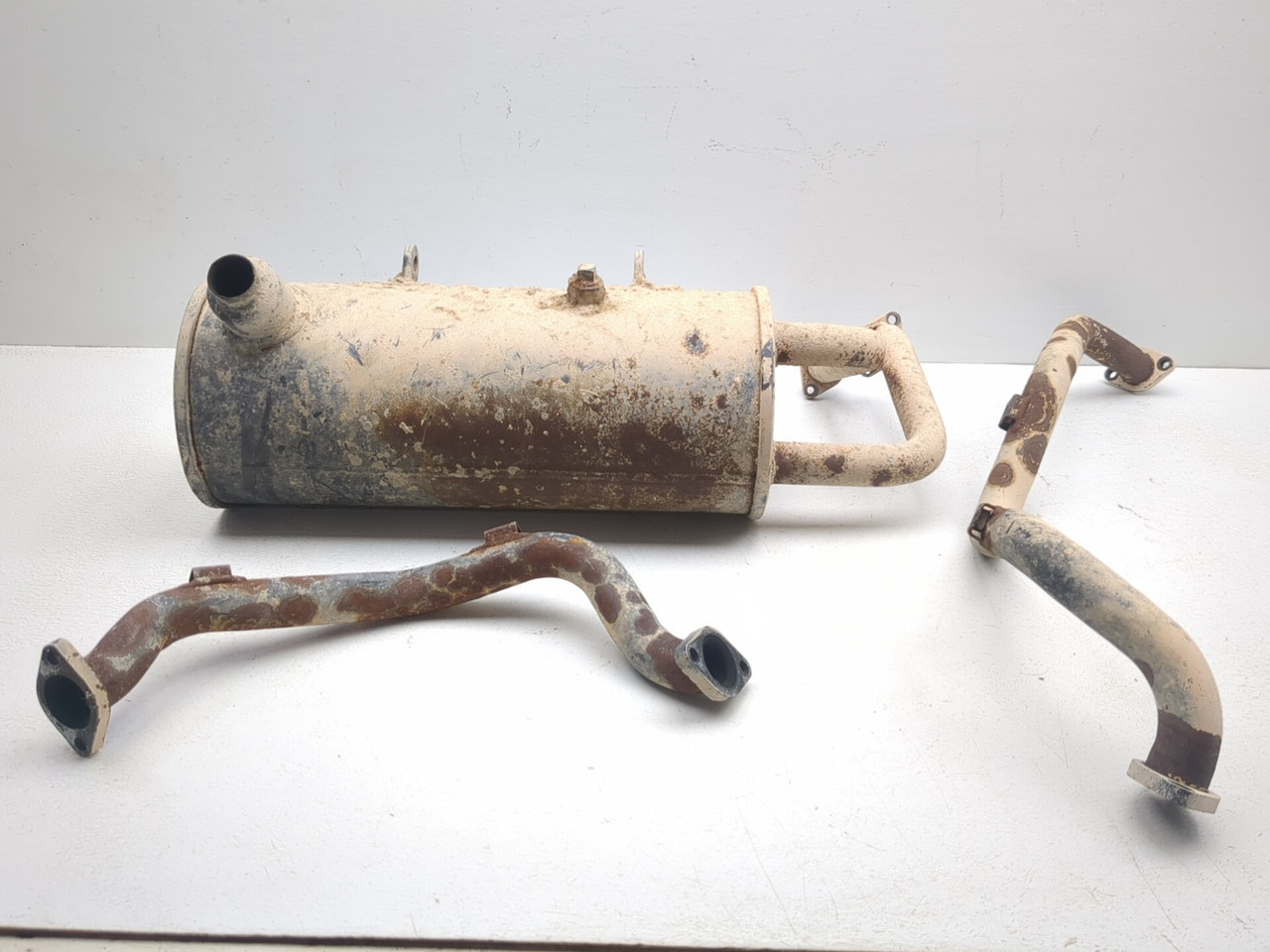 17-26 Kawasaki Mule 4010 KAF620 4x4 Exhaust Muffler Header Pipes