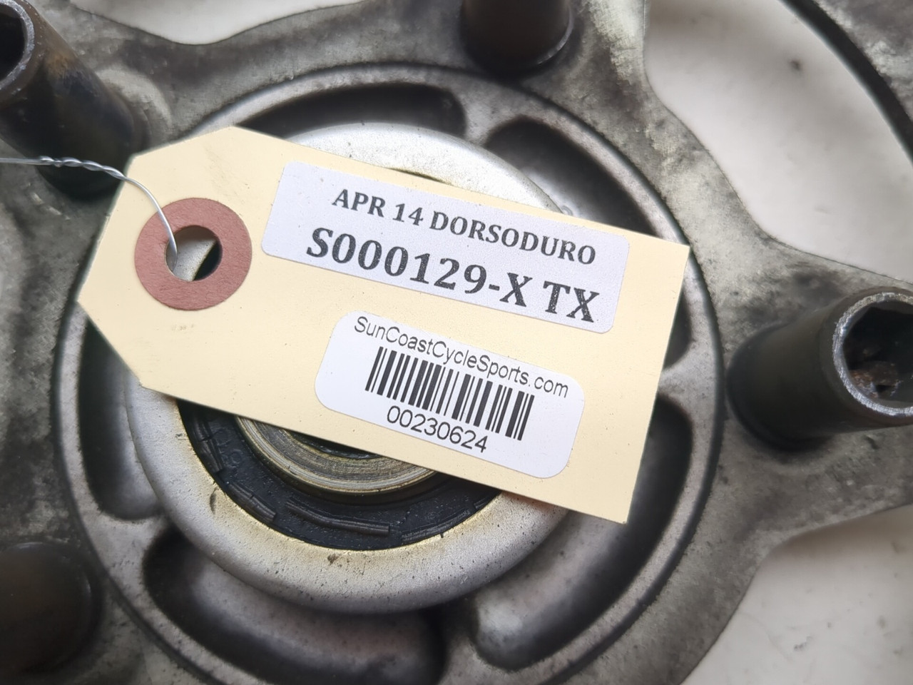 08-16 Aprilia Dorsoduro SMV 750 Rear Wheel Sprocket Carrier