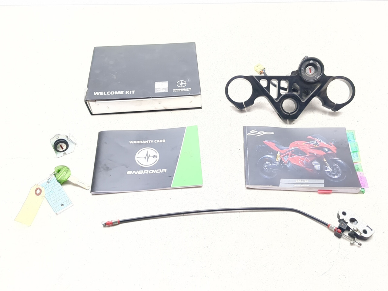 20-26 Energica EGO Front Ignition Lock Triple Tree Manual with Key