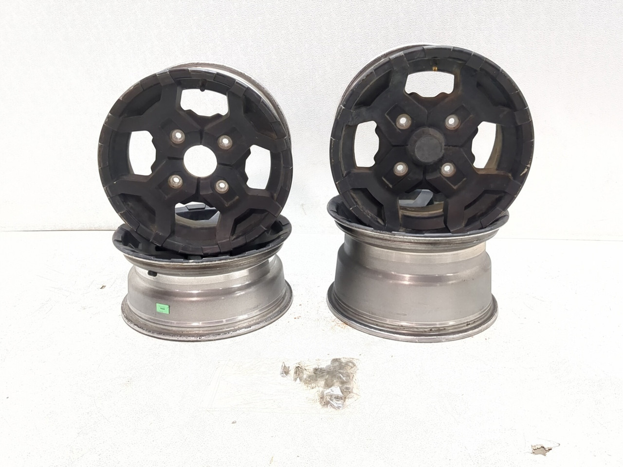 カップ　2つセット 14-24 Kawasaki Teryx4 KRT800 Front 14X6.0 Rear 14x8.0 Wheel Rim