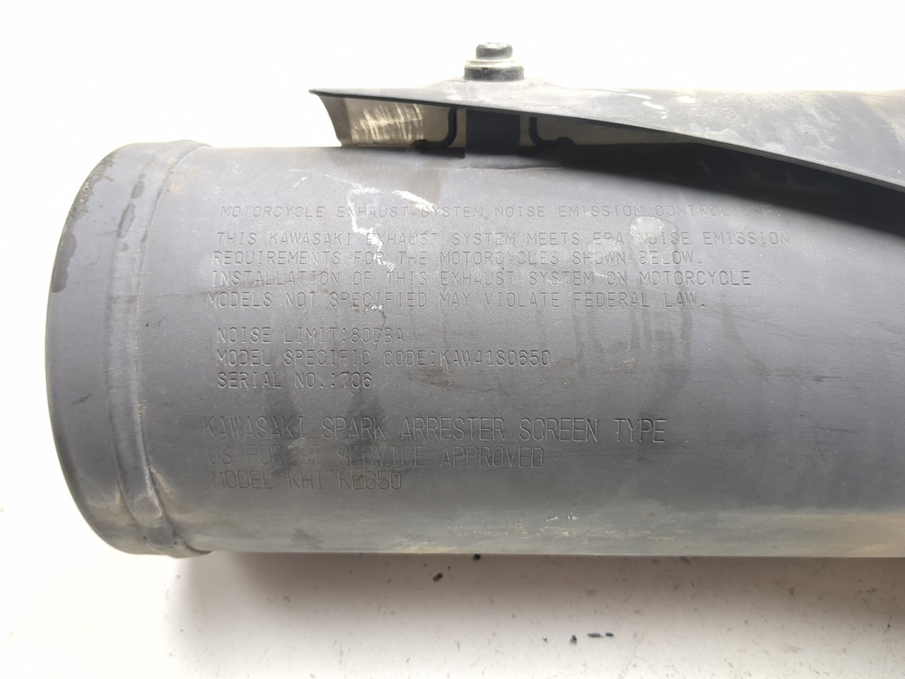 22-26 Kawasaki KLR650 KL650G Rear Right Exhaust Muffler Can Pipe