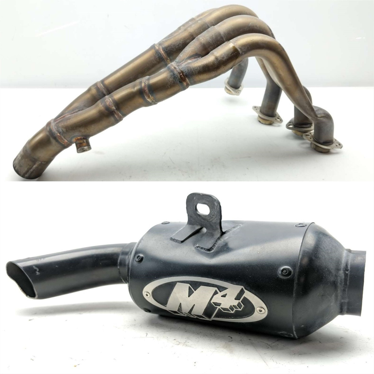09 Yamaha FZ6R FZ6 Aftermarket M4 YA6522 Full Exhaust Muffler Can