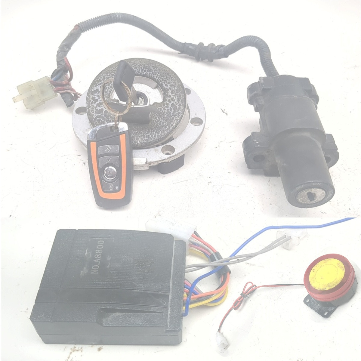 01-06 Honda CBR600 F4i Front Ignition Switch & Gas Cap W/ Key & AM