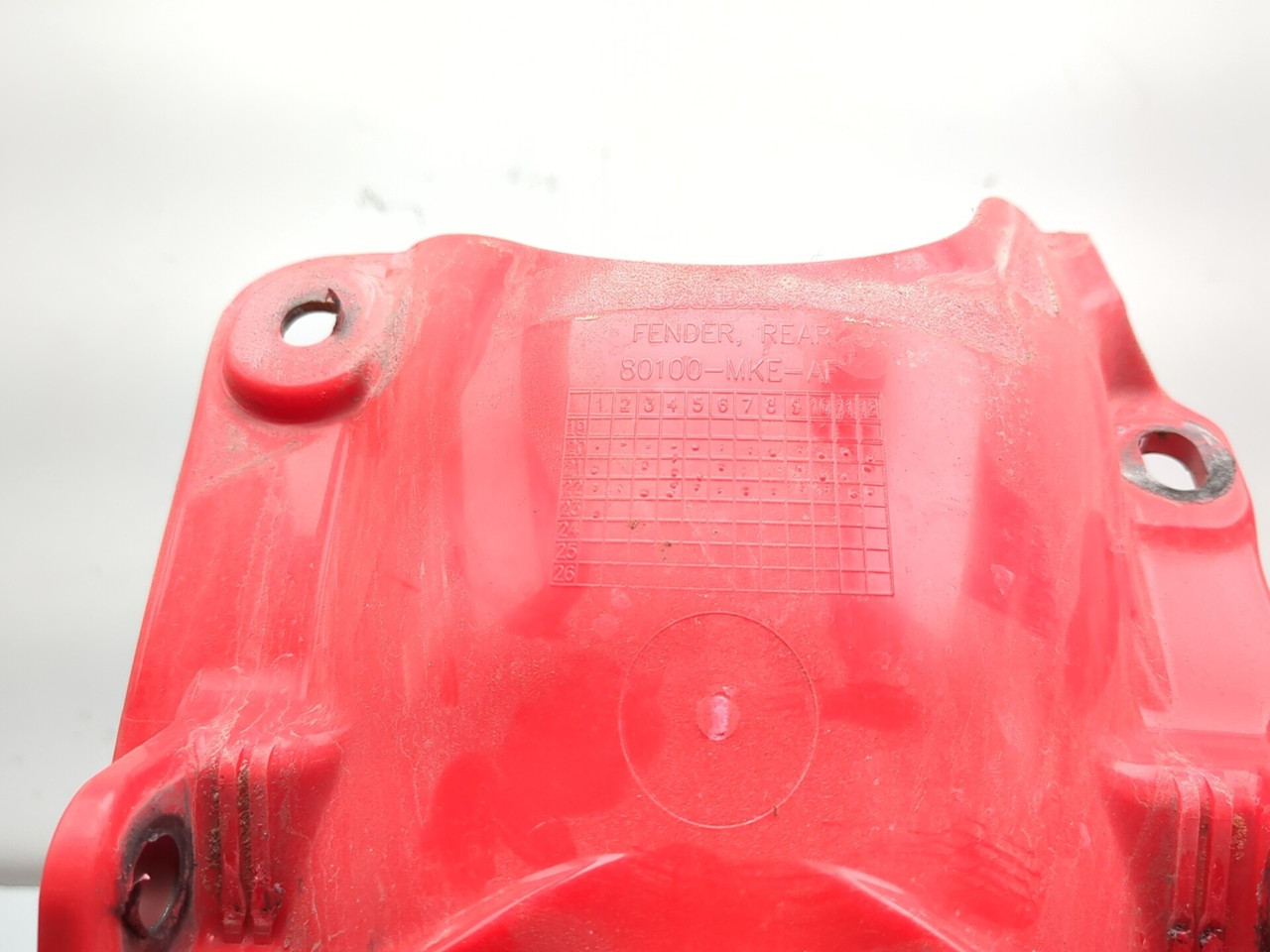 21-24 Honda CRF450R Rear Fender Fairing Guard Splash Mudguard