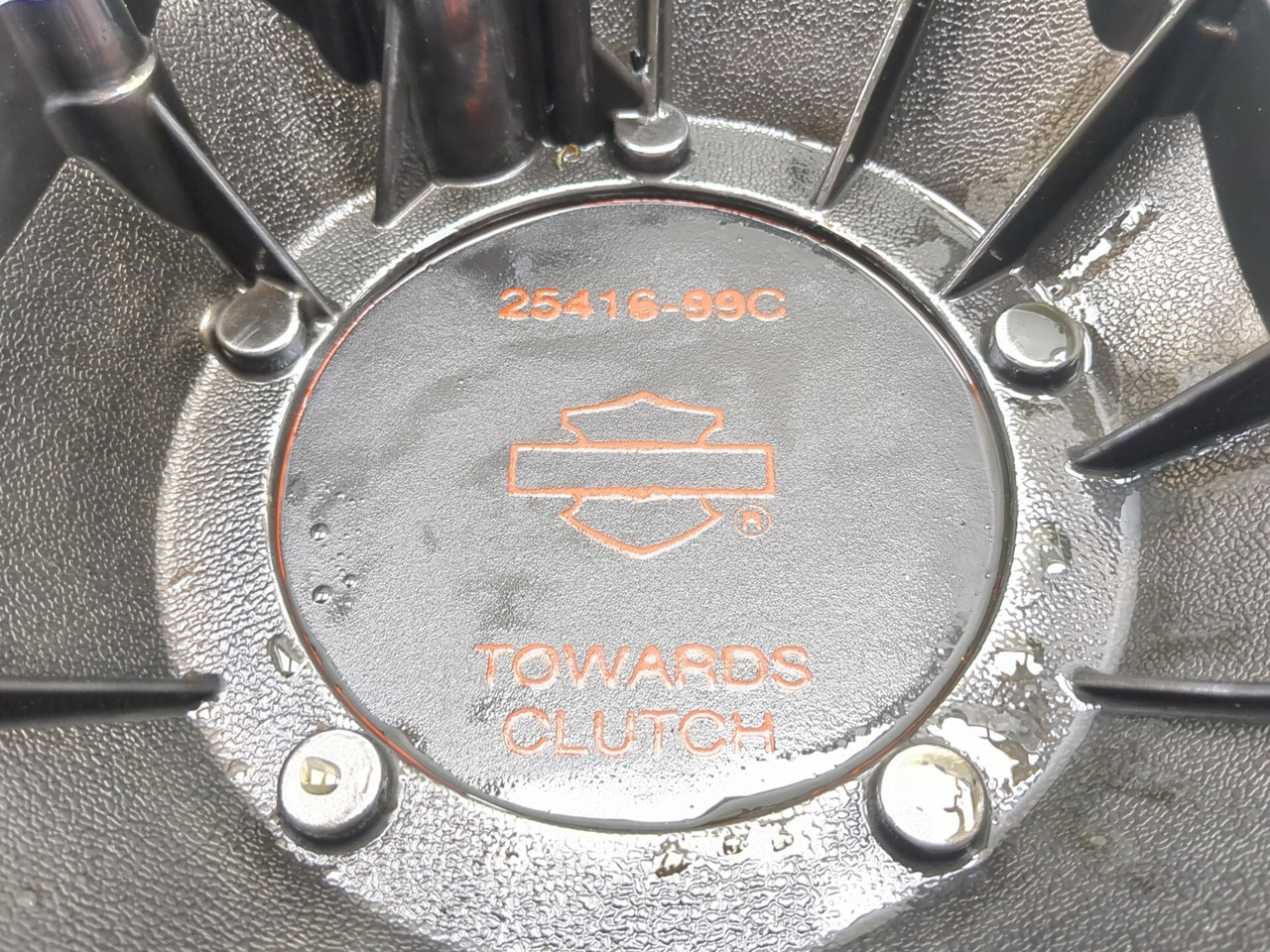 06-13 Harley Street Glide FLHX Left Outer Primary Clutch Cover