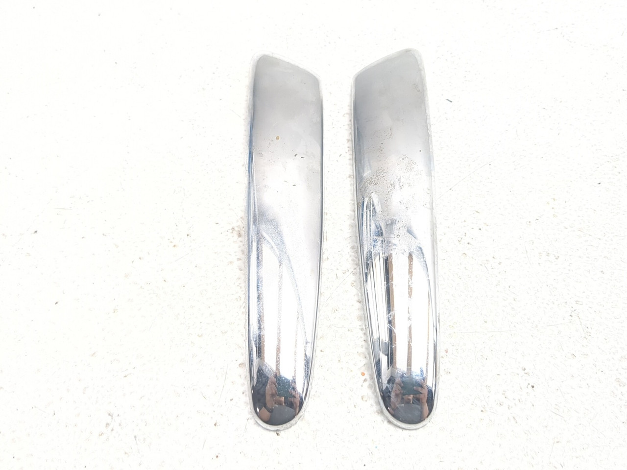 99-04 BMW K1200LT Left Right Side Case Chrome Windshield Trim Set