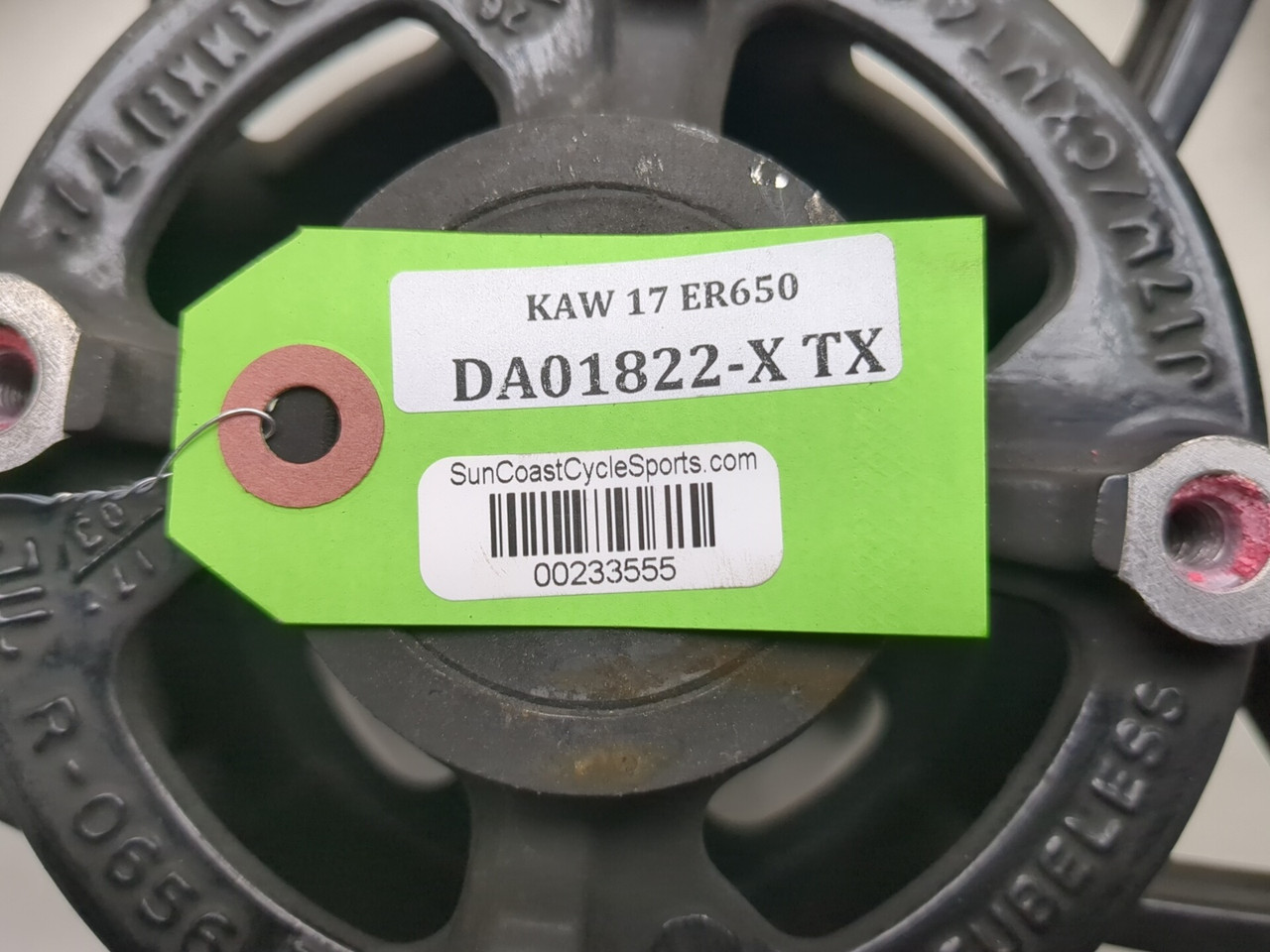 17-19 Kawasaki Z650 ER650 G 17X4.50 Rear Wheel Rim STRAIGHT 41073