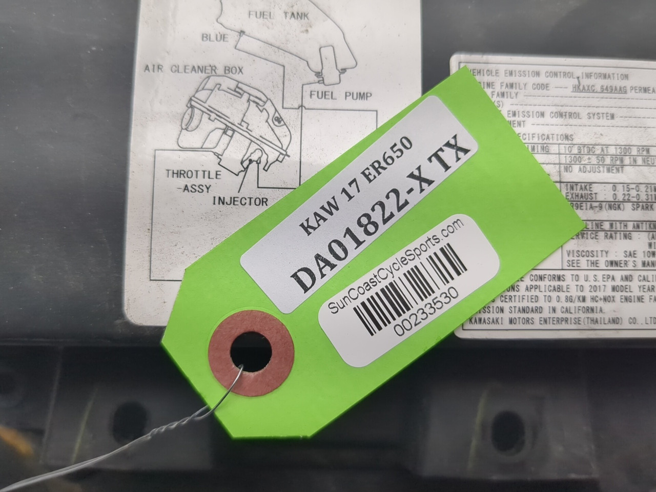 メンテナンス qw2329 17-19 Kawasaki Z650 ER650 G Rear Inner Fender Guard Splash