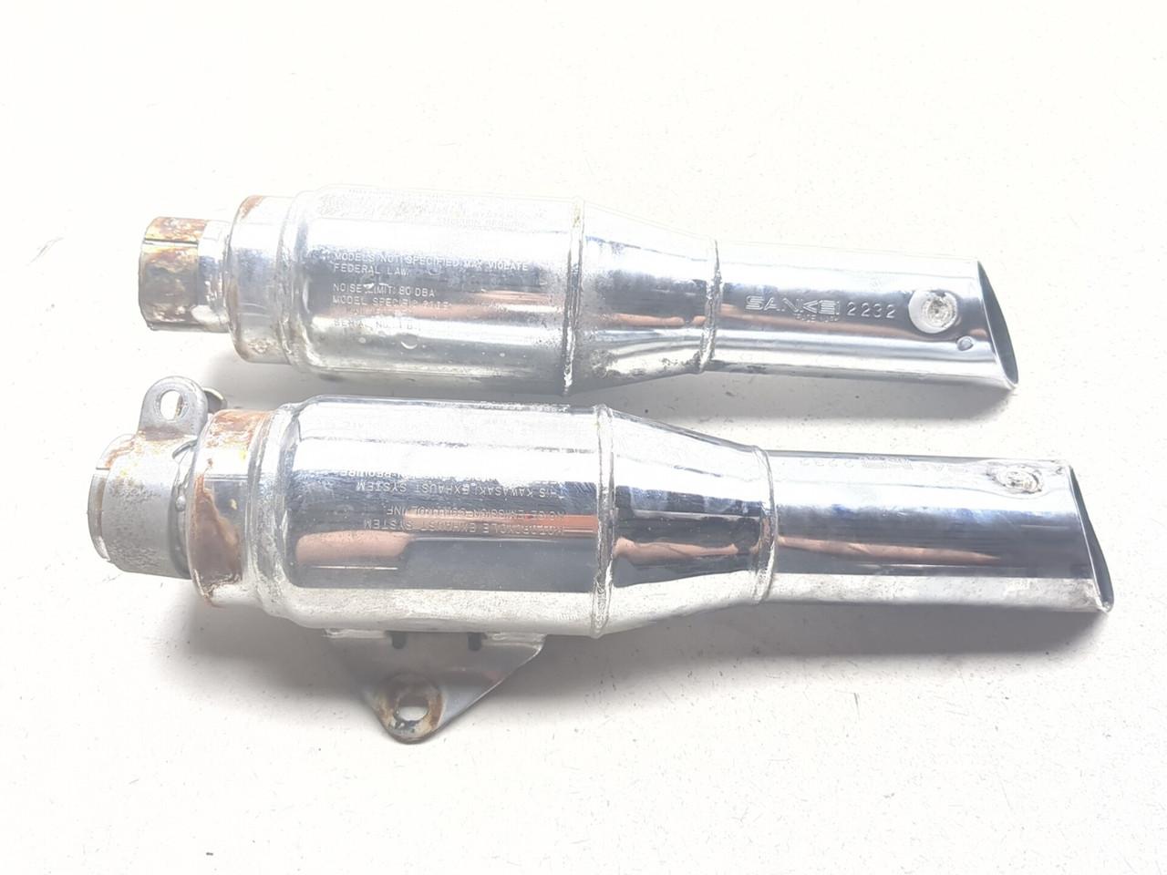 ぐーるぐる 85-06 Kawasaki Vulcan 750 VN750 Rear Left Right Exhaust Muffler