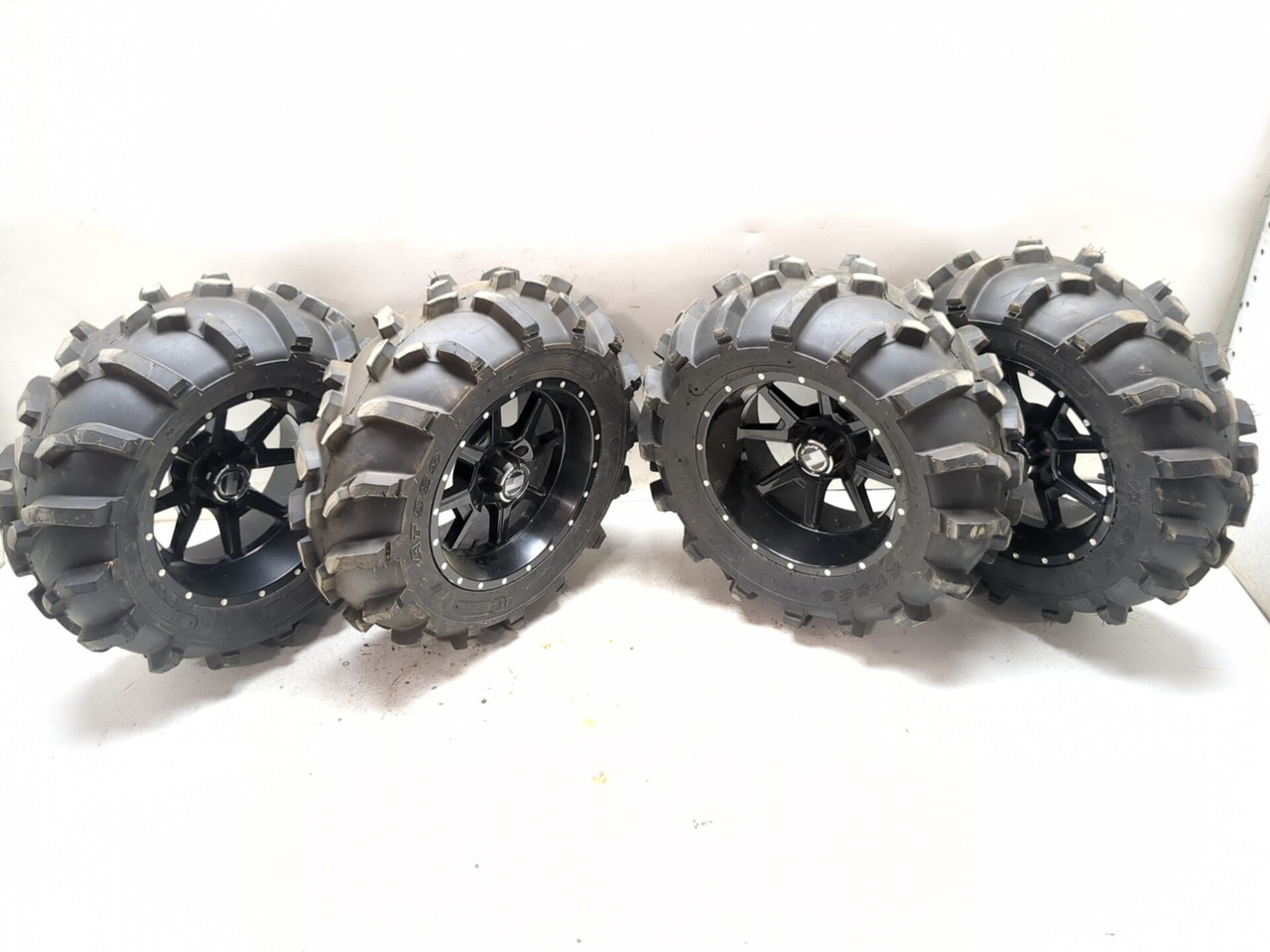 12インチ タイヤ 4本セット Front Rear Wheel Rim 14X7.00 STRAIGHT AT 589 Front Rear Tire 27X11
