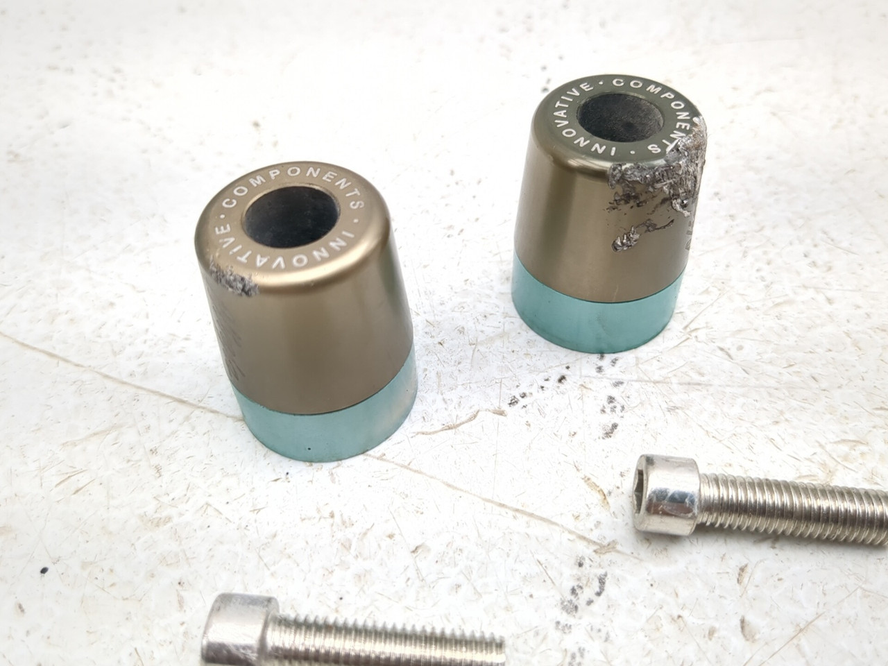 18-26 Kawasaki Ninja 400 EX400 Handlebar End Weight Set 13042-5045