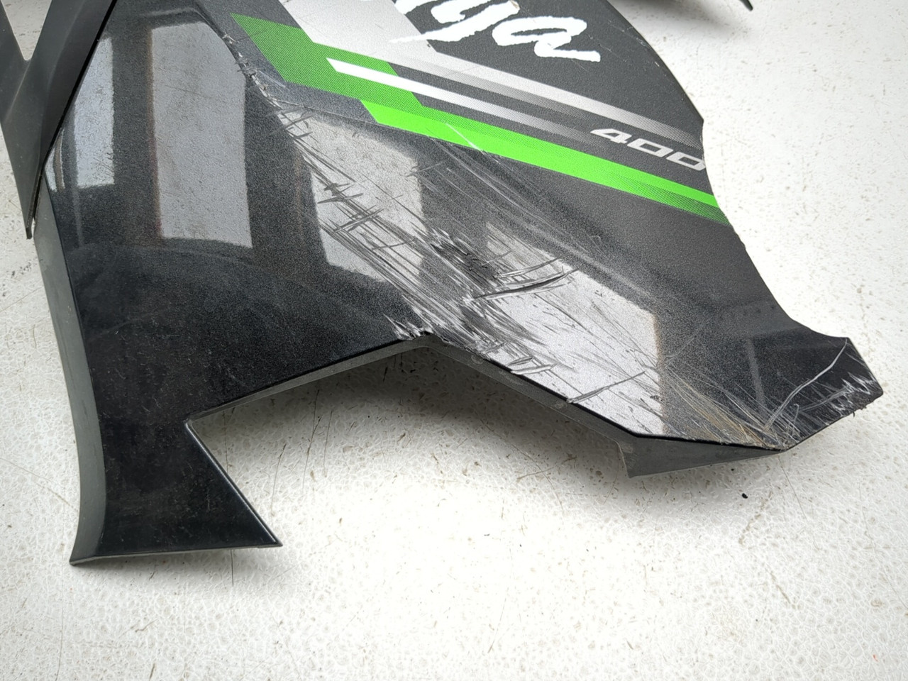 18-26 Kawasaki Ninja 400 EX400 Left Side Mid Fairing Cowl Body