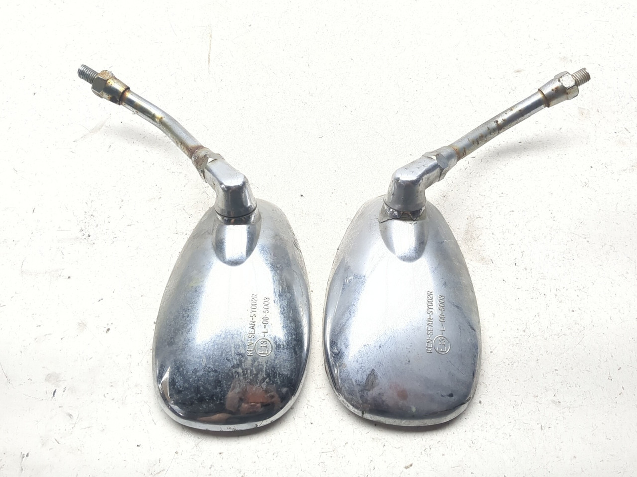 96-09 Kawasaki Vulcan 500 EN500C Front Left Right Mirror Set 56001