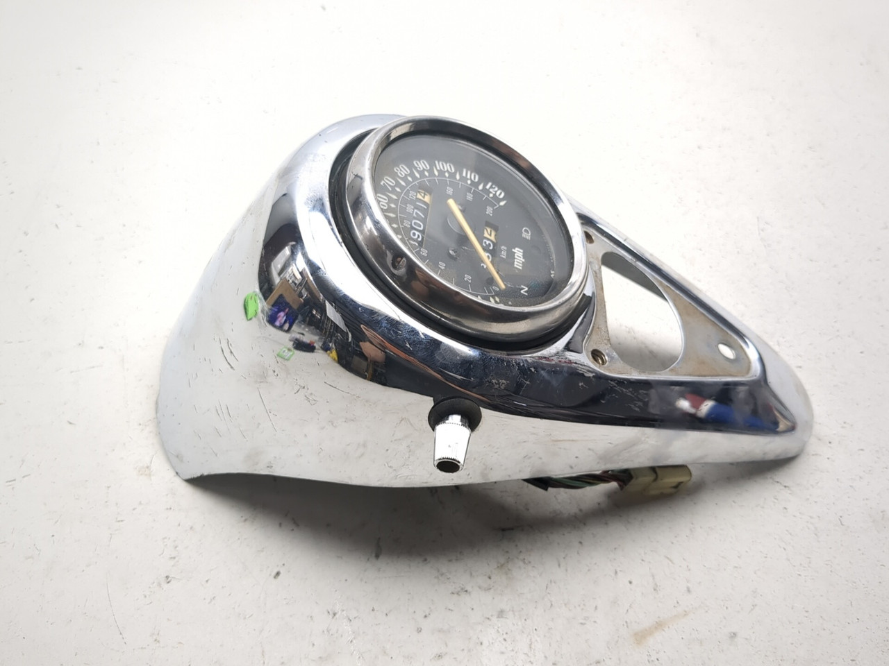 ヴィンテージ もの 96-09 Kawasaki Vulcan 500 EN500C Front Speedometer Gauge Assembly