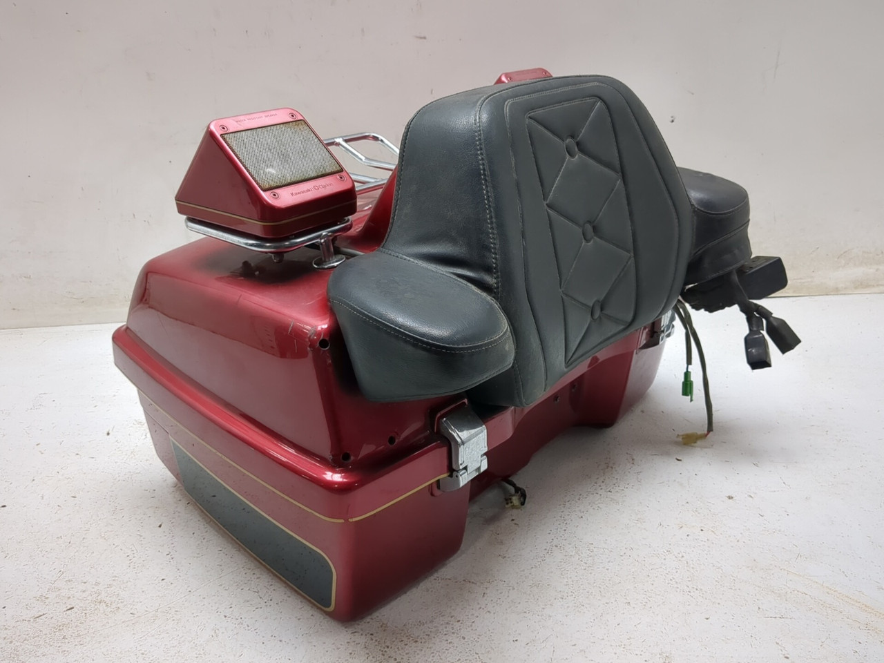 86-03 Kawasaki Voyager ZG1200 Rear Trunk Backrest Assembly - Sun