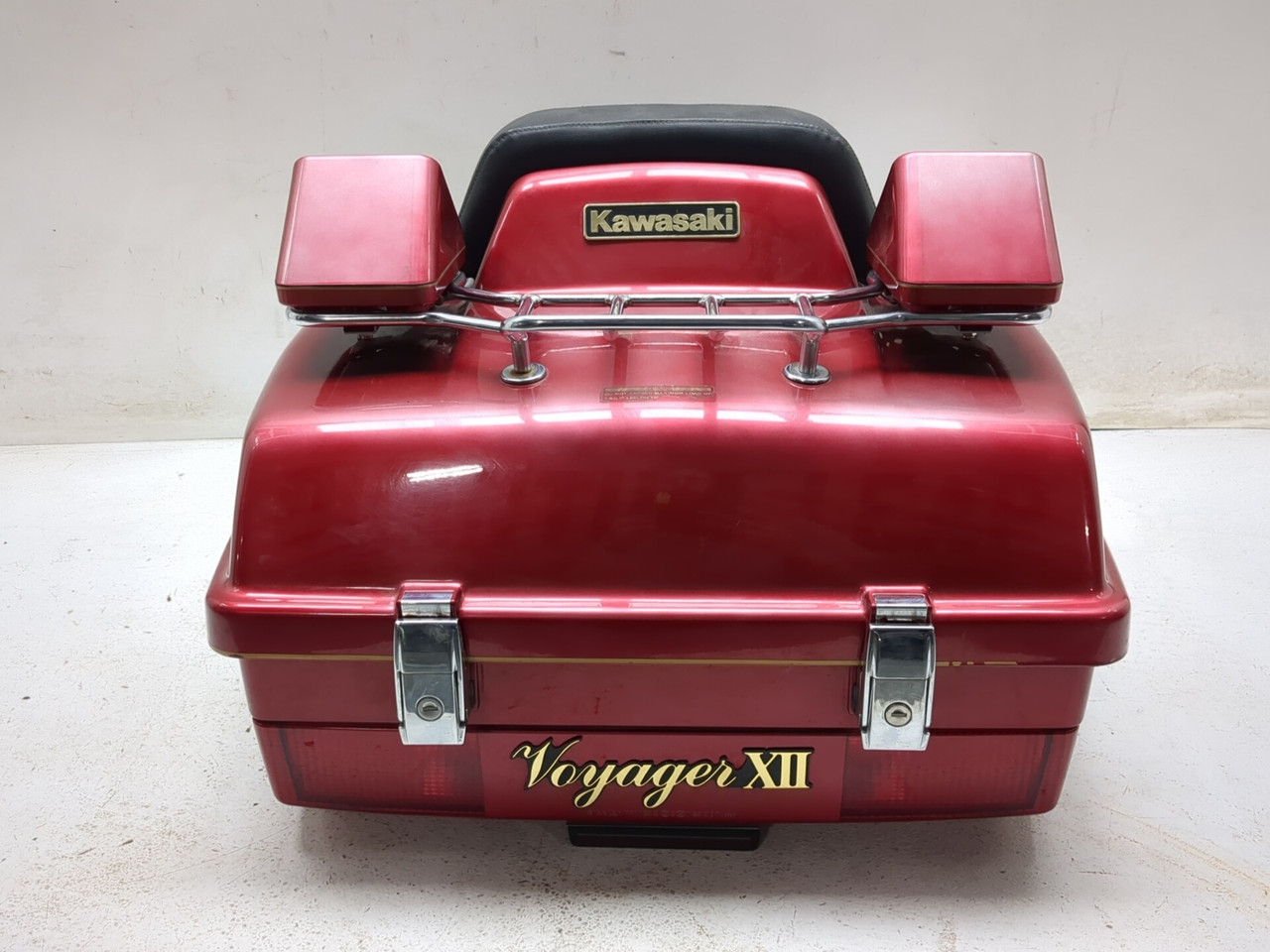86-03 Kawasaki Voyager ZG1200 Rear Trunk Backrest Assembly - Sun