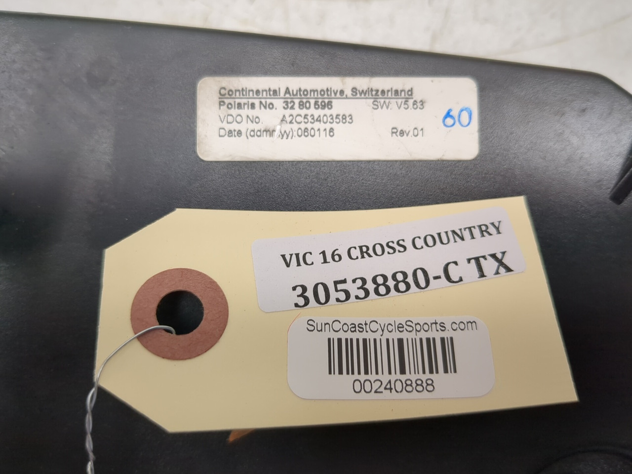 12-17 Victory Cross Country Tour Front Speedometer Dash Cluster