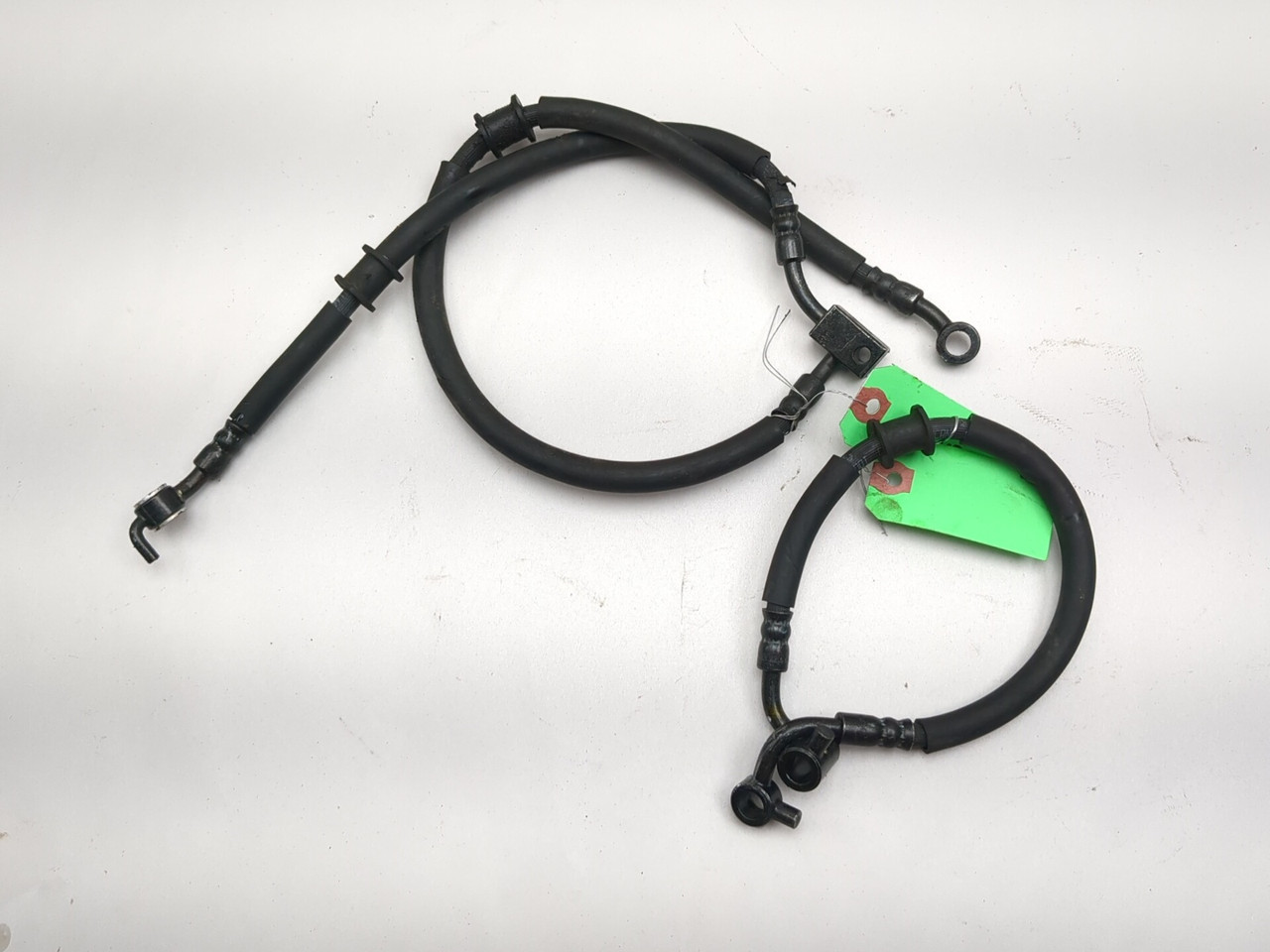 23-26 Kawasaki ZX400S ZX4R Front Upper Lower Brake Line Pair 43095