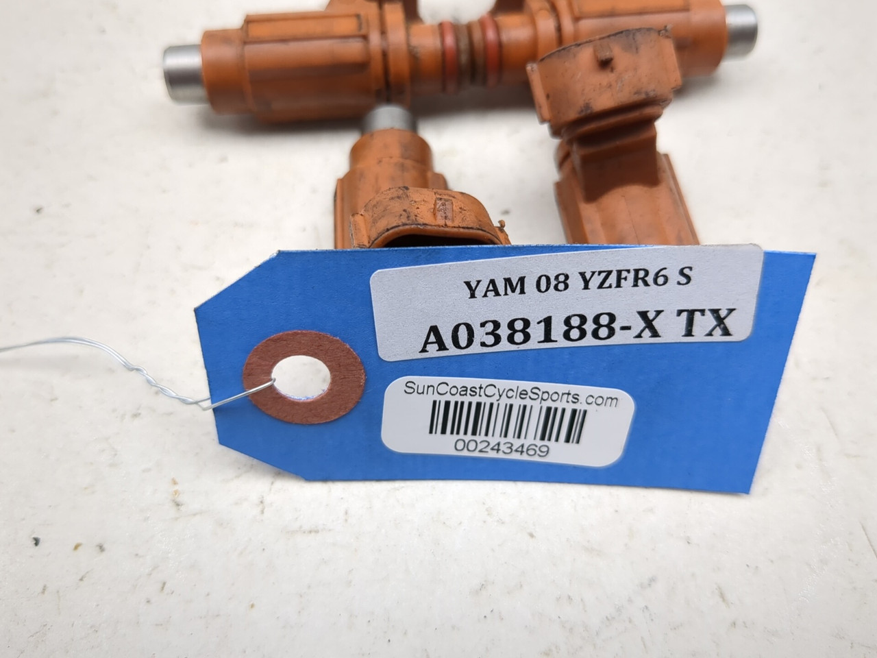 08-16 Yamaha YZF-R6S YZF R6 Fuel Injector Set 13S-13761-00-00