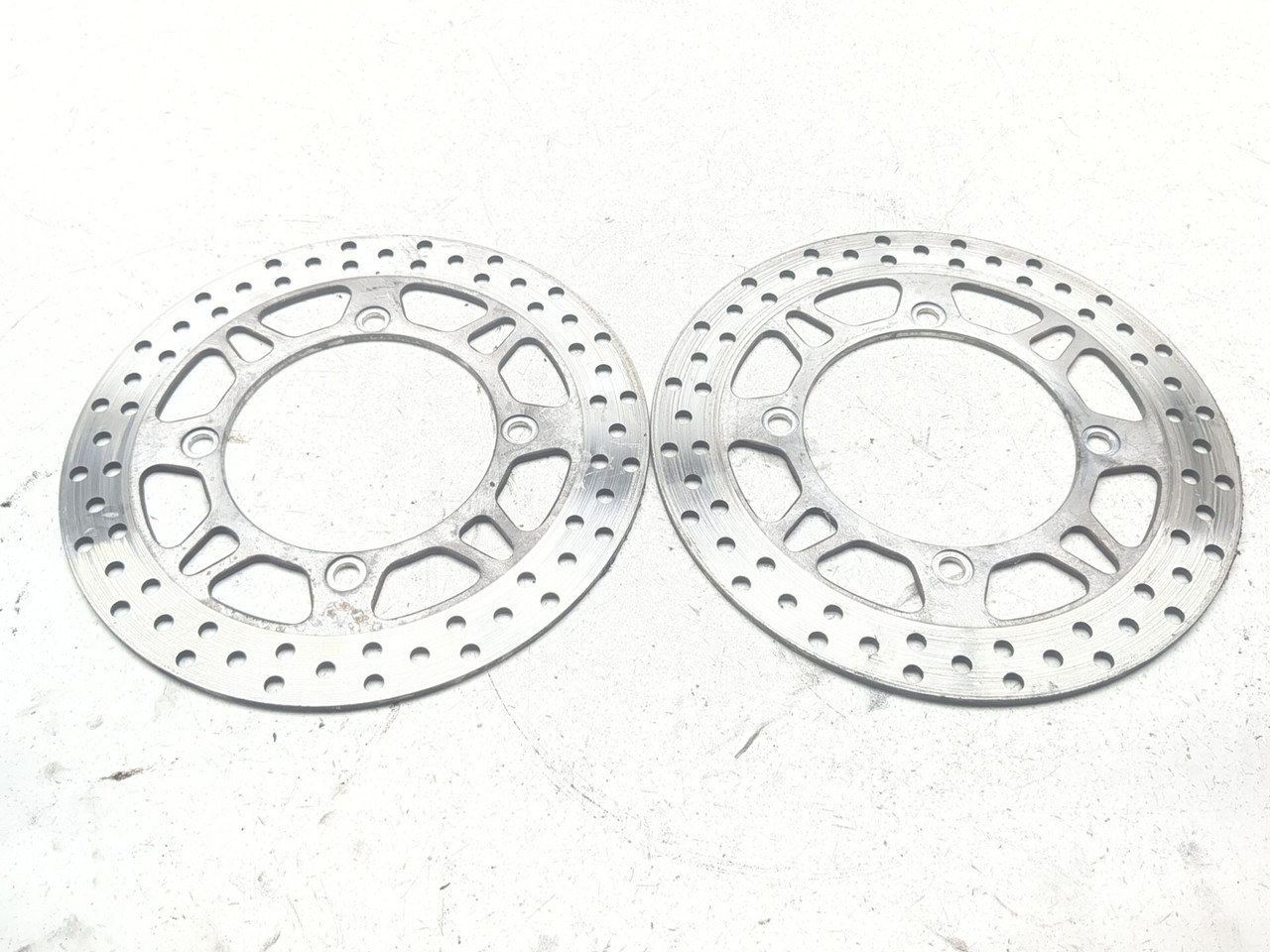 03-12 Suzuki Burgman AN650 Front Left Right Brake Rotors Disc Set