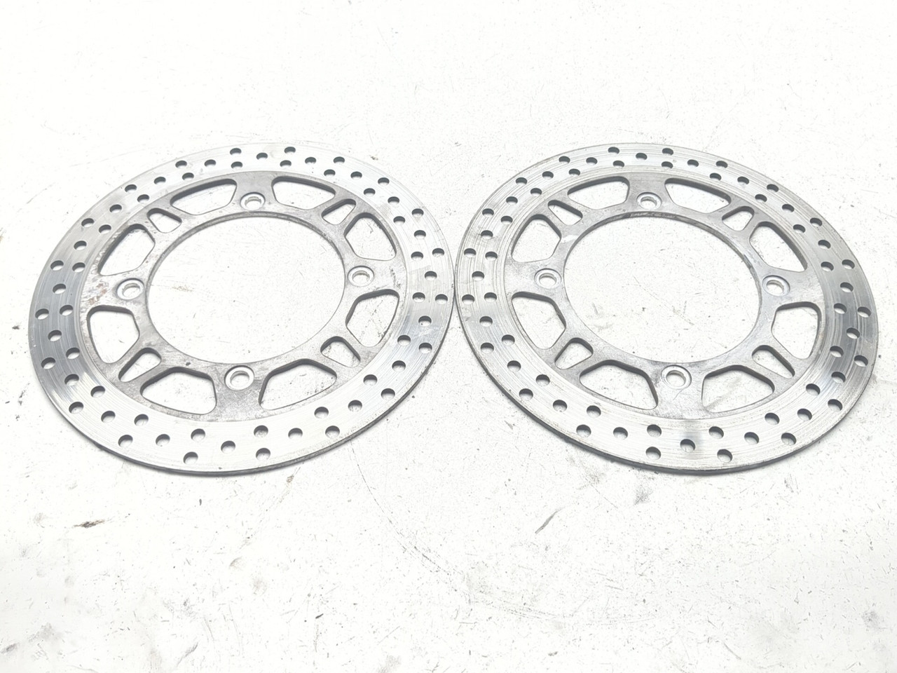 03-12 Suzuki Burgman AN650 Front Left Right Brake Rotors Disc Set