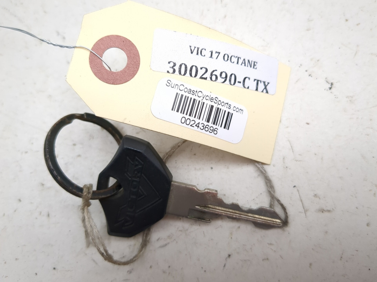 16-17 Victory Octane Ignition Fuel Cap Lock with Key Set 4014431
