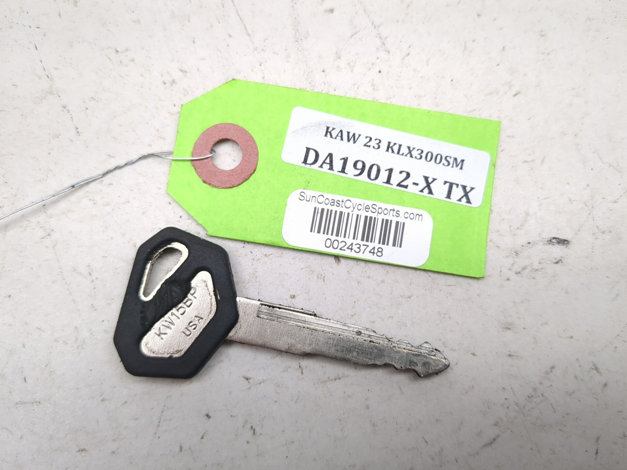 21-25 Kawasaki KLX 300 SM Front Ignition Switch Gas Cap Lock Key