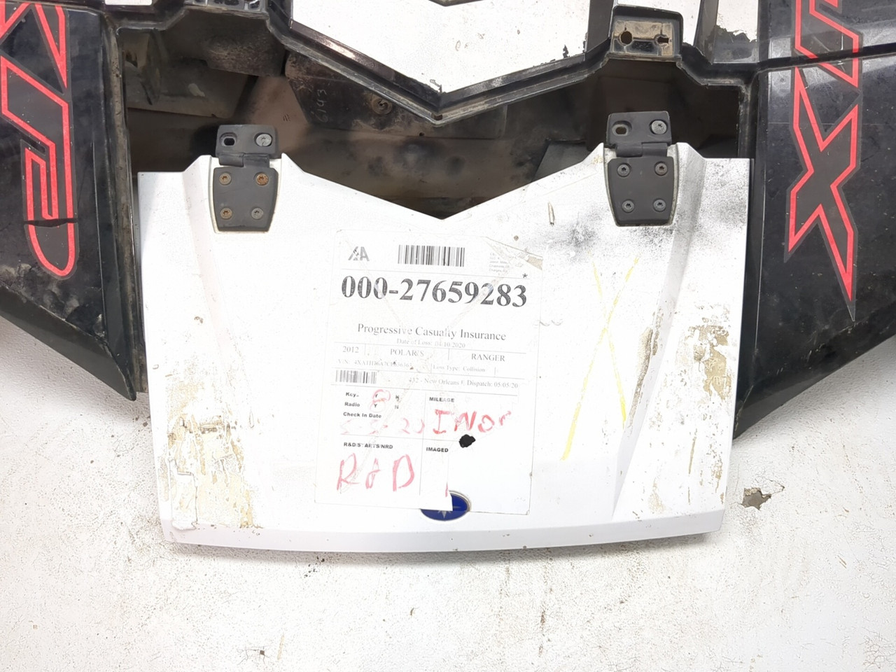 10-14 Polaris Ranger 800 XP Front Dashboard Hood Assembly 5438292