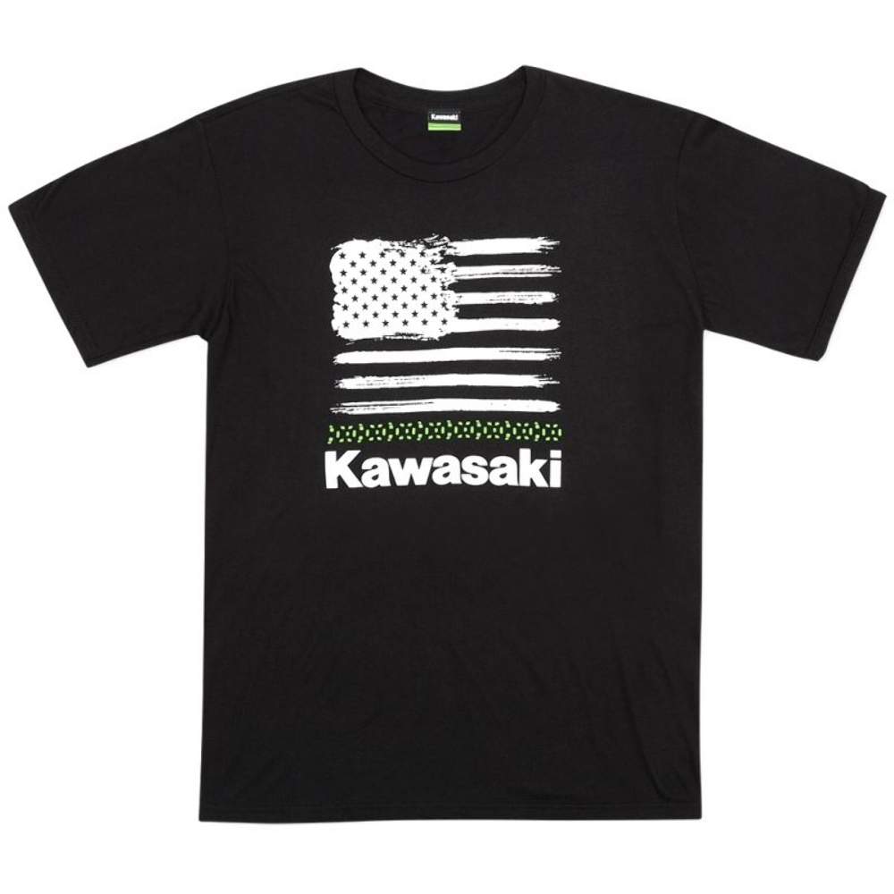 Kawasaki River Mark Black Graphic T-Shirt XL K003-2624-BKXL - Sun