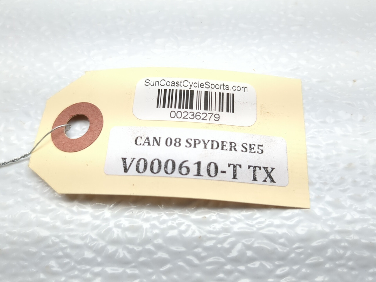 08-12 Can Am Spyder RT SE5 Rear Fender License Plate Extension